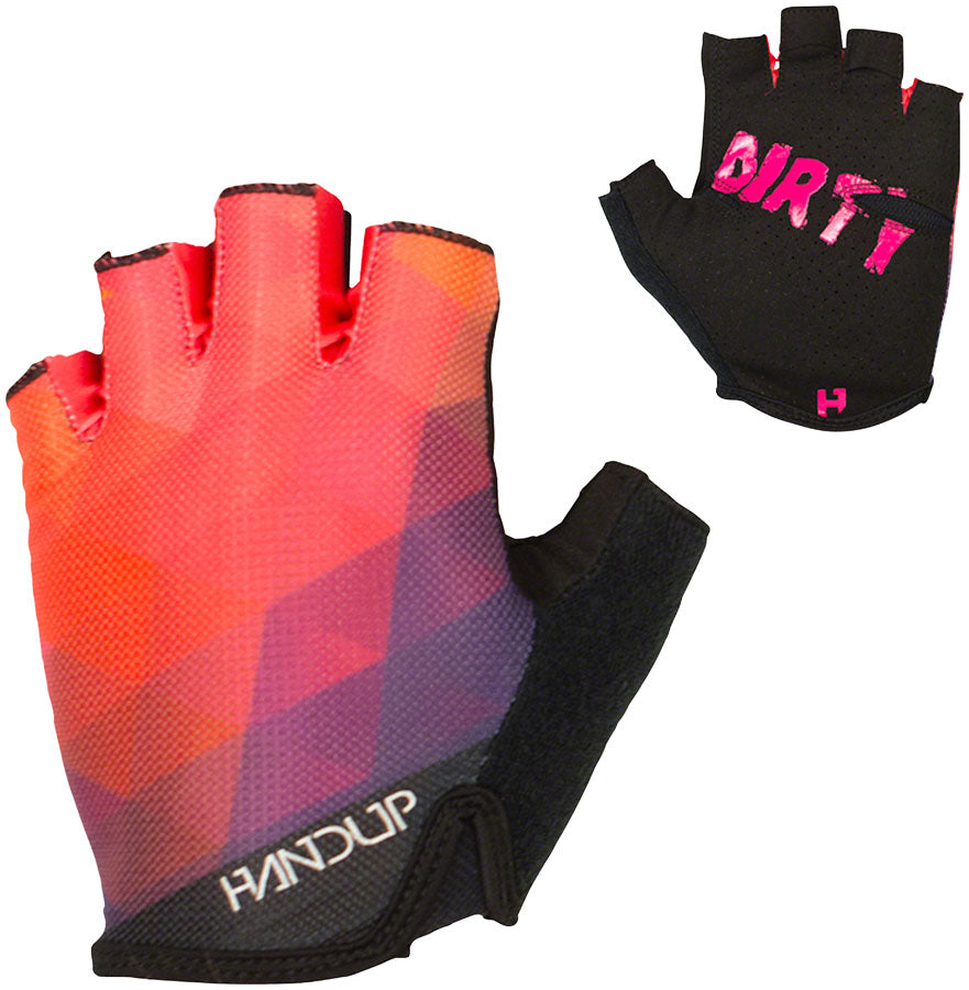 Handup Shorties Glove - Pink Prizm Short Finger Large