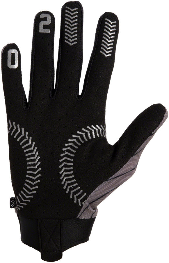 FUSE Omega Gloves - Ballpark Full Finger Silver/Black Large