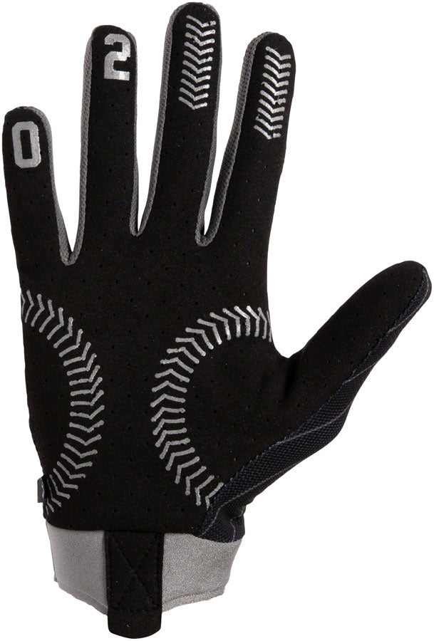 FUSE Omega Gloves - Ballpark Full Finger Black/Silver Large