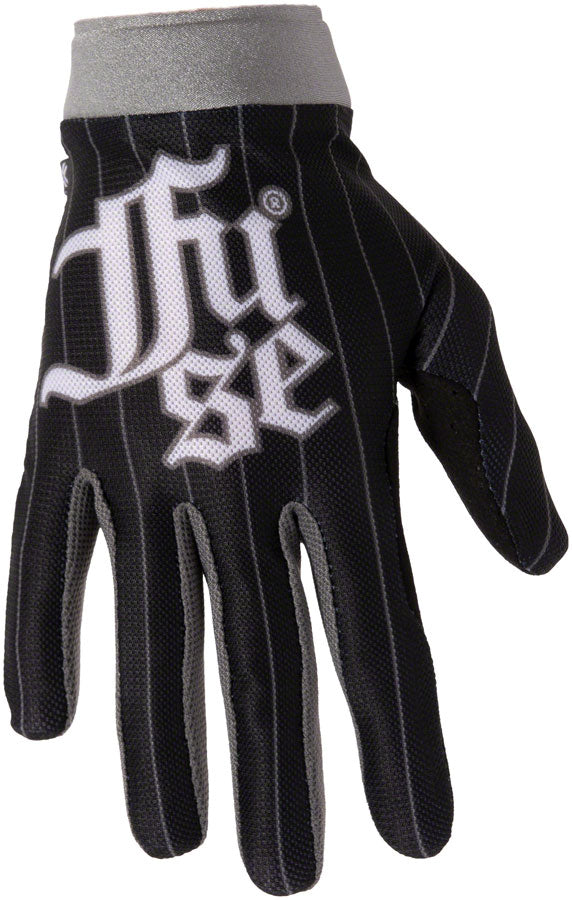 FUSE Omega Gloves - Ballpark Full Finger Black/Silver Large