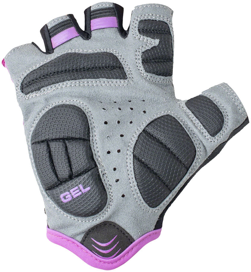 Bellwether Ergo Gel Gloves - Purple Short Finger Womens Small