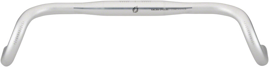 Salsa Cowchipper Deluxe Drop Handlebar - Aluminum 31.8 50cm Silver - The Bike Hub
