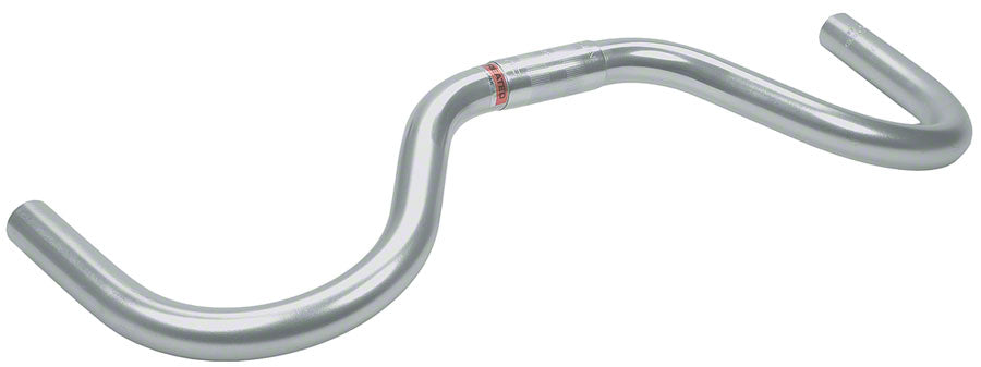 Nitto Moustache Handlebar: 25.4mm Bar Clamp 515mm Width Alloy Silver