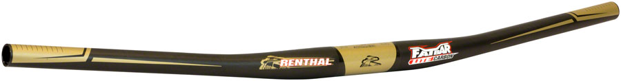 Renthal FatBar Lite Carbon Zero Rise Handlebar: 31.8mm 0x780mm Carbon