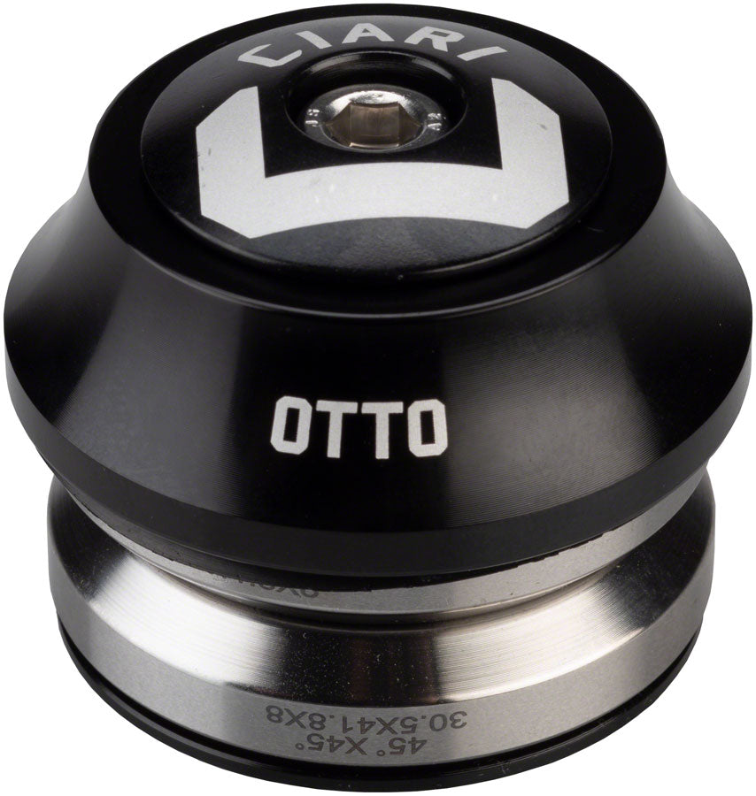 Ciari Otto Integrated Headset - 1&quot; Crown Race IS42 Upper and Lower Black