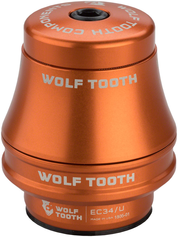 Wolf Tooth Premium Headset - EC34/28.6 Upper 35mm Stack Orange