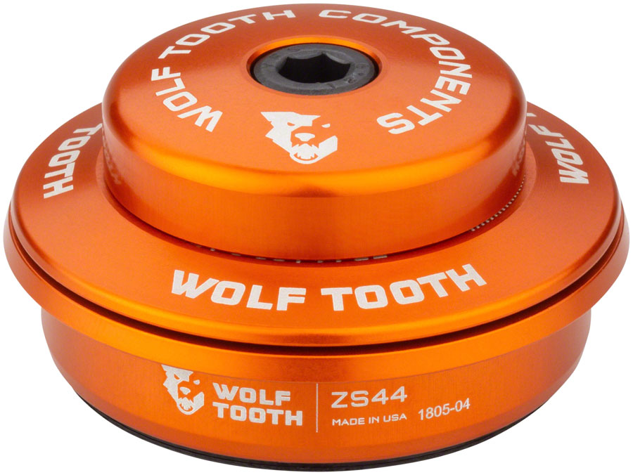 Wolf Tooth Performance Headset - ZS44/28.6 Upper 6mm Stack Orange