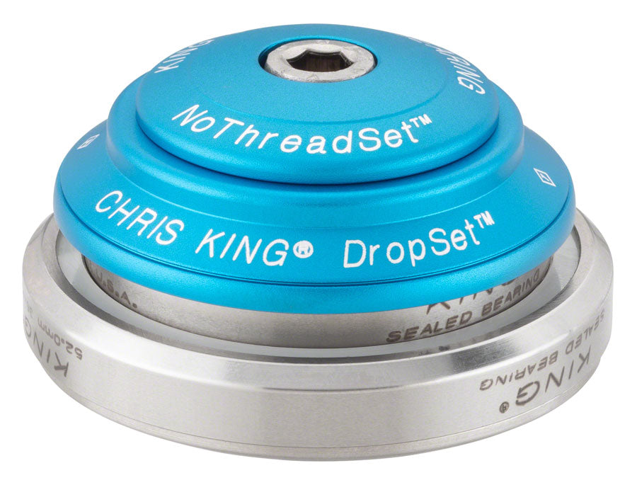 Chris King DropSet 3 Headset - 1-1/8 - 1.5&quot; 41/52mm 36 Deg Matte Turquoise