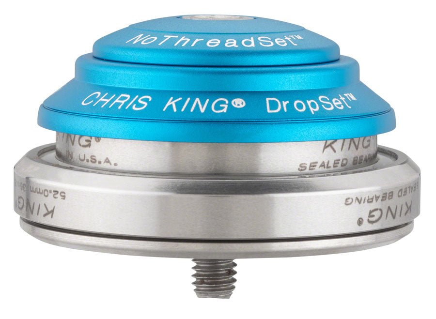 Chris King DropSet 3 Headset - 1-1/8 - 1.5&quot; 41/52mm 36 Deg Matte Turquoise