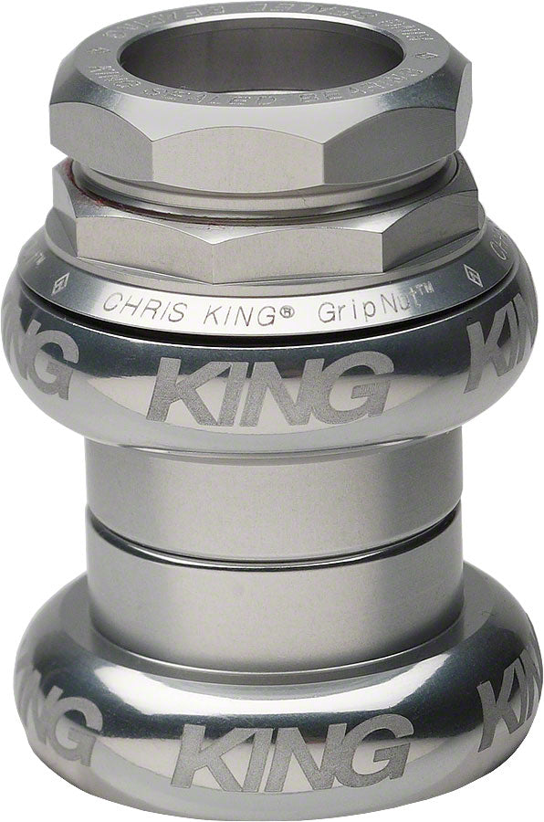 Chris King GripNut Headset - 1-1/8&quot; Sotto Voce Silver