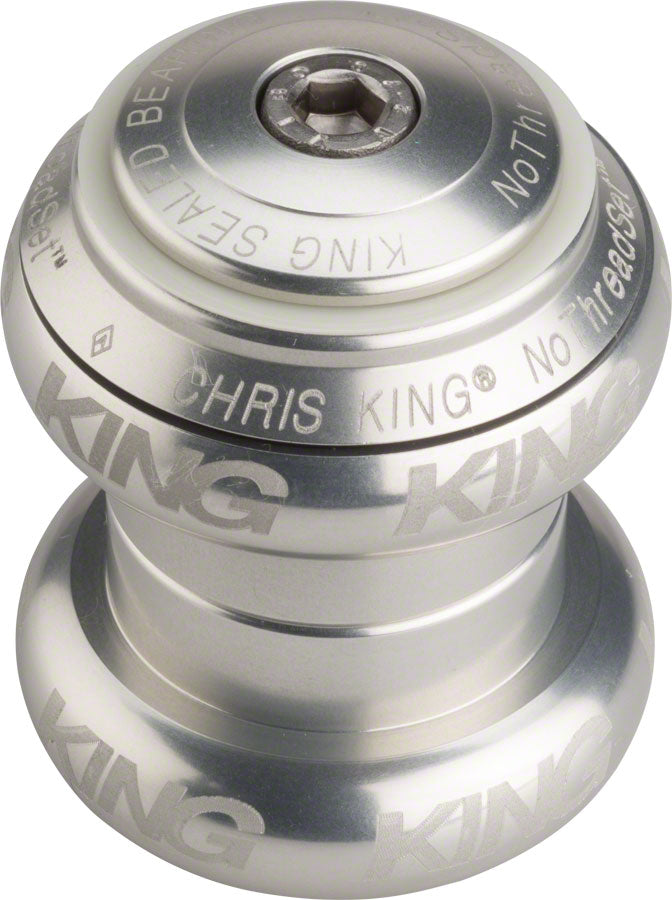 Chris King NoThreadSet Headset - 1&quot; Sotto Voce Silver