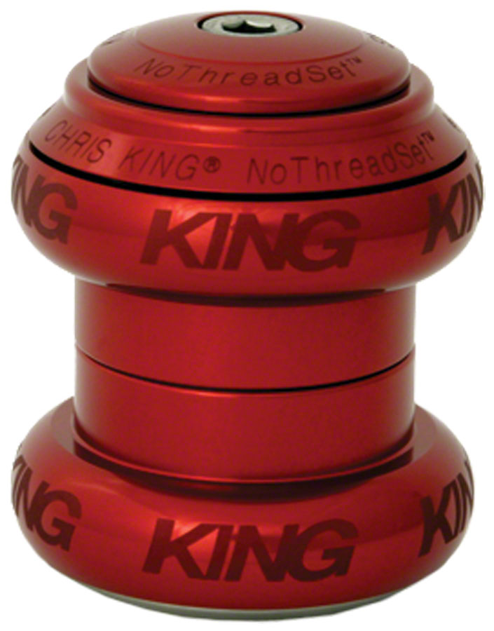 Chris King NoThreadSet Headset - 1-1/8&quot; Sotto Voce Red