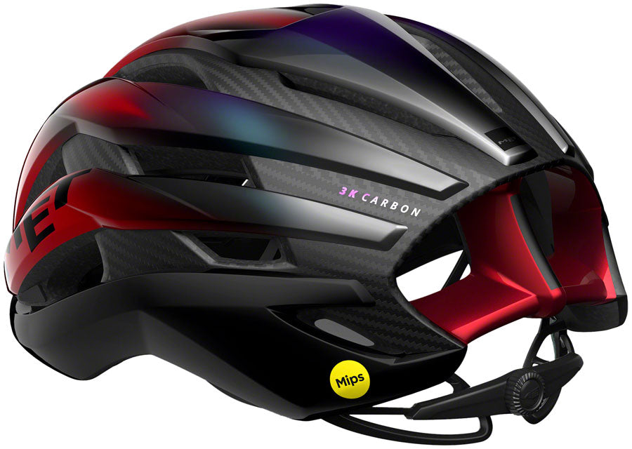 MET Trenta 3K Carbon MIPS Helmet - Red Iridescent Small