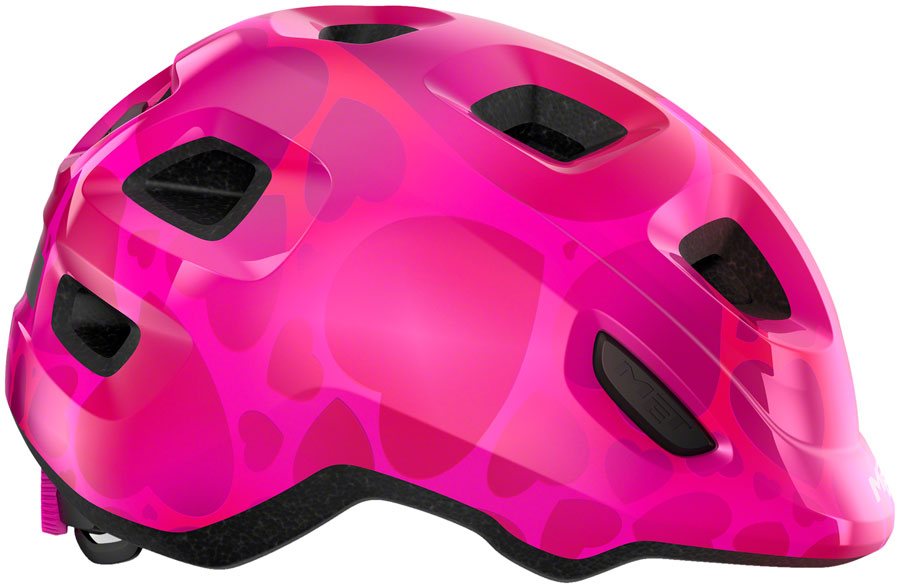 MET Helmets Hooray MIPS Child Helmet - Pink Hearts Small 52-55cm