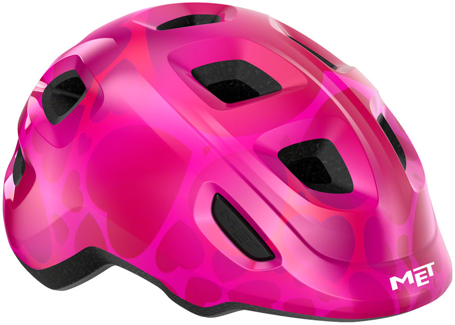 MET Helmets Hooray MIPS Child Helmet - Pink Hearts Small 52-55cm