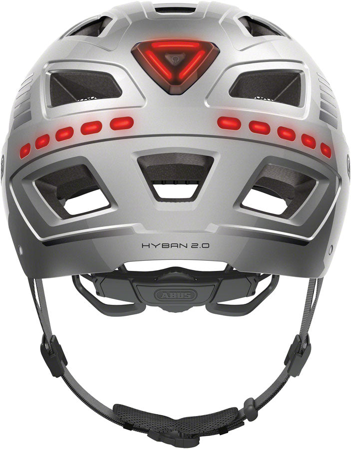 Abus Hyban 2.0 LED Helmet - Signal Silver X-Large