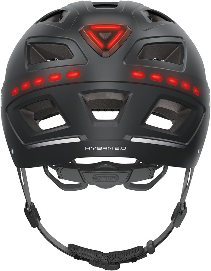 Abus Hyban 2.0 LED Helmet - Signal Black Large