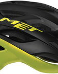 MET Estro MIPS Helmet - Black/Lime Yellow Metallic Glossy Small