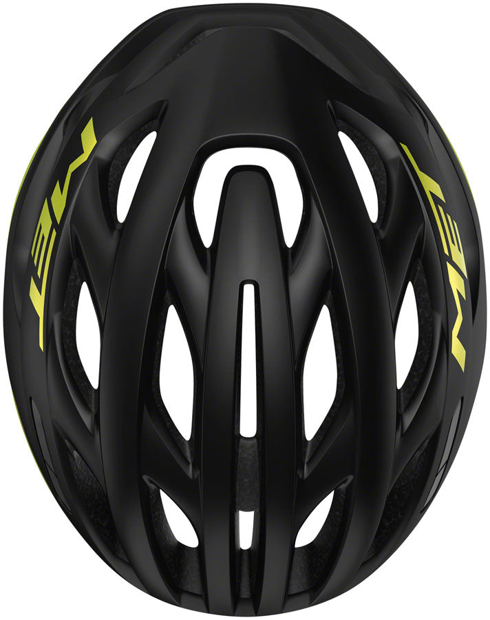 MET Estro MIPS Helmet - Black/Lime Yellow Metallic Glossy Medium