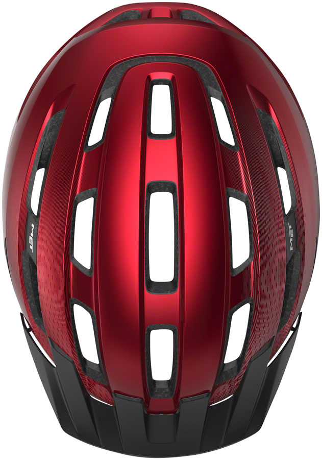 MET Downtown MIPS Helmet - Red Glossy Medium/Large