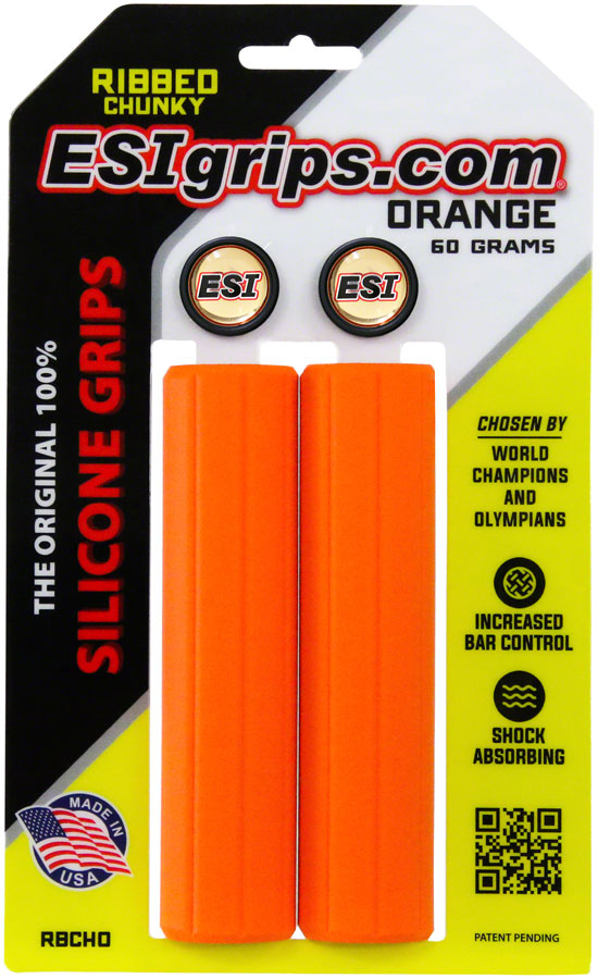 ESI Ribbed Chunky Grips - Orange