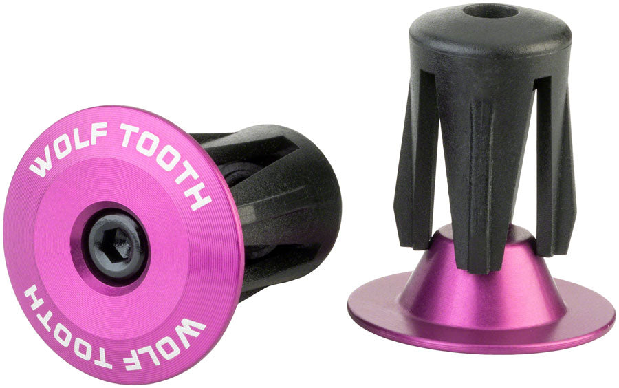 Wolf Tooth Alloy Bar End Plugs - Purple