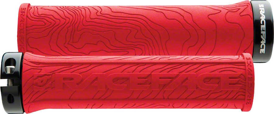 RaceFace Half Nelson Grips - Red Lock-On