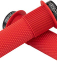 DMR DeathGrip Flanged Grips - Thick Lock-On Red