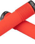 DMR DeathGrip Flangeless Grips - Thick Lock-On Red
