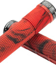 DMR DeathGrip Flangeless Grips - Thin Lock-On Marble Red