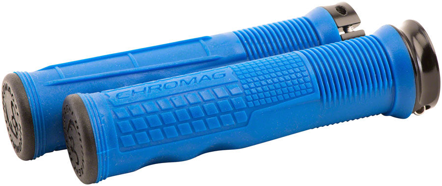 Chromag Format Grips - Blue Lock-On