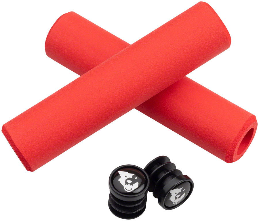 Wolf Tooth Karv Grips - Red - The Bike Hub