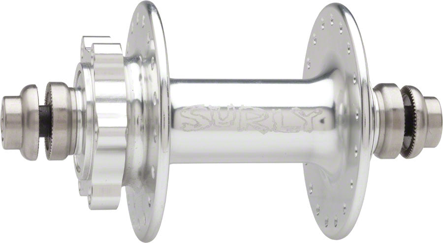 Surly Ultra New Disc Front Hub - QR x 100mm 6-Bolt Silver 32h