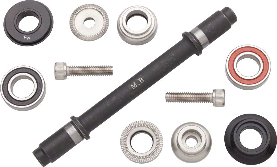 Surly Ultra New Hub Axle Kit for 120mm Rear Free/Free Black