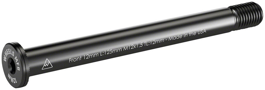Wheels Manufacturing Front Thru Axle - M12 x 1.5 x 15 125mm - The Bike Hub