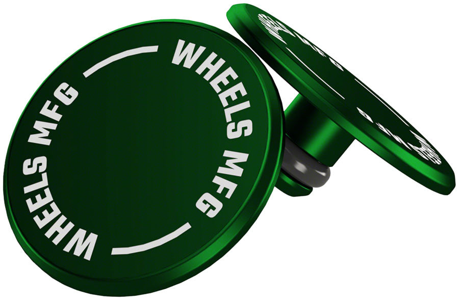Wheels Manufacturing Wheels Manufacturing Standard Thru Axle Cap Set - Green