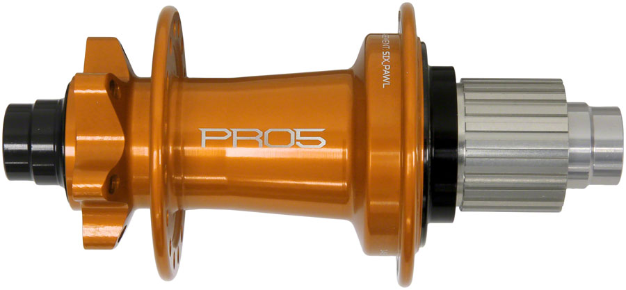 Hope Pro 5 Rear Hub - 12 x 148mm 6-Bolt Micro Spline Orange 28H