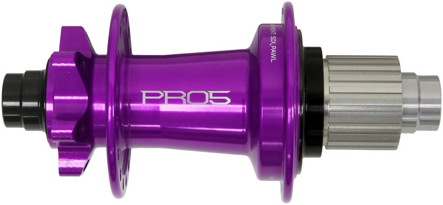 Hope Pro 5 Rear Hub - 12 x 148mm 6-Bolt Micro Spline Purple 32H