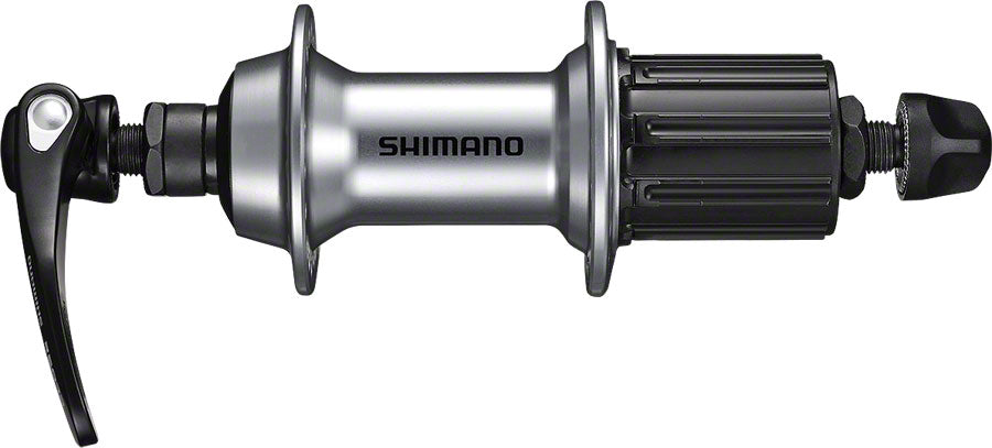 Shimano FH-RS400 Rear Hub - QR x 130mm Rim Brake HG 11 Road Silver 32H