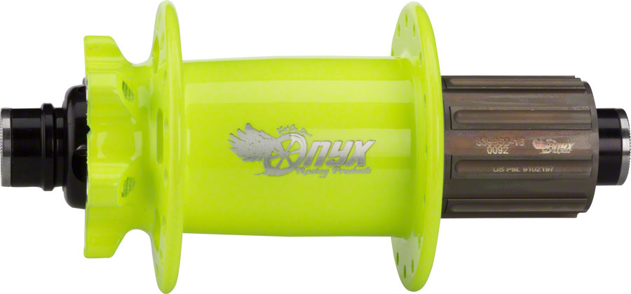 Onyx MTB Rear Hub - 12 x 148mm 6-Bolt HG10 Flourescent Yellow 32H