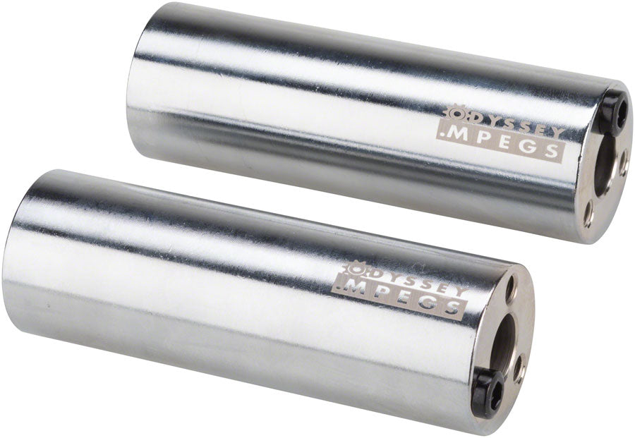 Odyssey MPEG 14mm Pegs with 3/8&quot; Adaptor Sold In Pairs Chrome