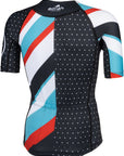 Teravail Waypoint Mens Jersey - Black White Blue Red Large