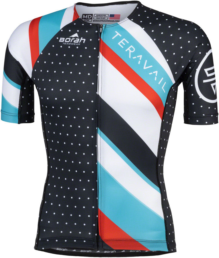 Teravail Waypoint Mens Jersey - Black White Blue Red 2X-Large