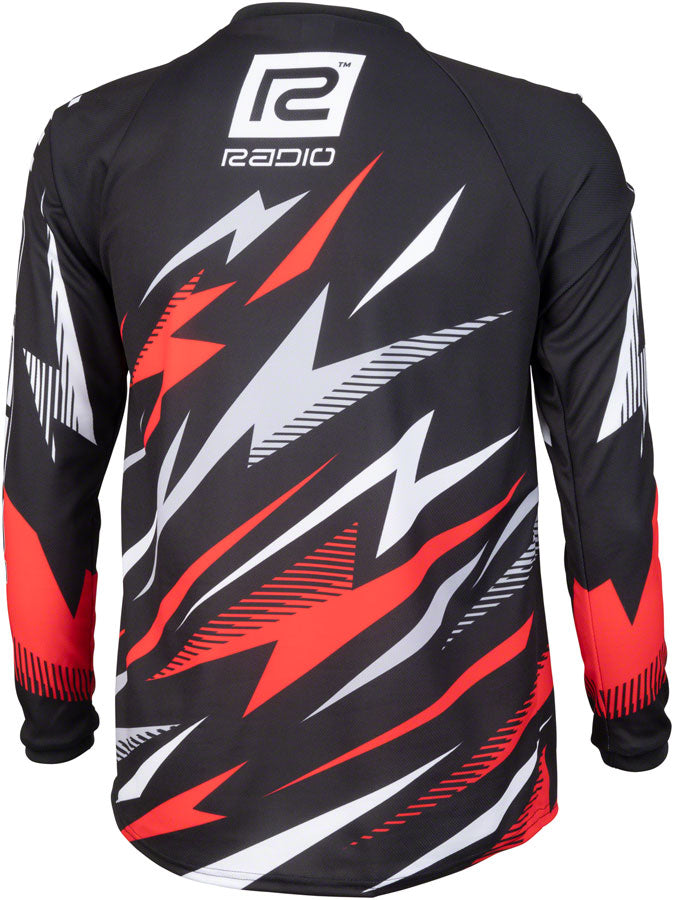 Radio Lightning BMX Race Jersey - Red Long Sleeve Mens Large