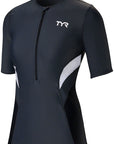 TYR Competitor Multi-Sport Top - White/Gray Short Sleeve Womens Medium