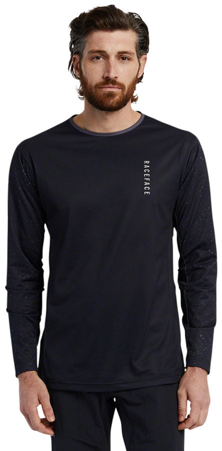 RaceFace Indy Jersey - Long Sleeve Mens Charcoal Medium