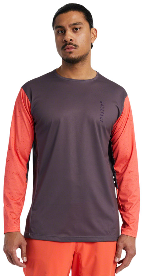 RaceFace Indy Jersey - Long Sleeve Mens Coral Small