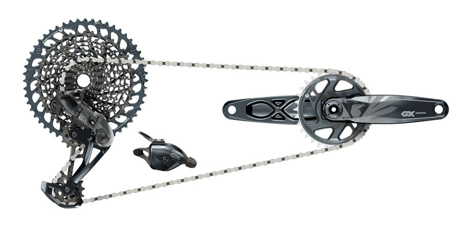 SRAM GX Eagle Groupset - 175mm Boost Crankset 32t DUB Trigger Shifter Rear Derailleur 12-Speed 10-52t Cassette 12-Speed Chain - The Bike Hub