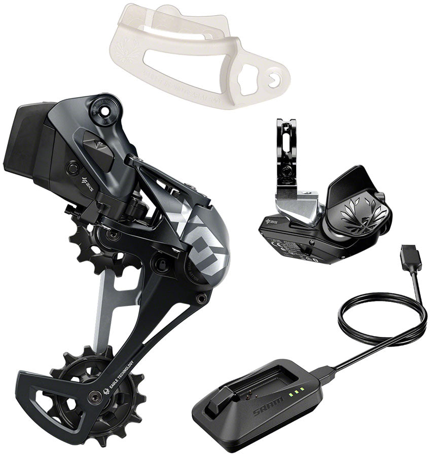 SRAM X01 Eagle AXS Upgrade Kit - Rear Derailleur 52t Max Battery Eagle AXS Rocker Paddle Controller Clamp Charger/Cord Lunar