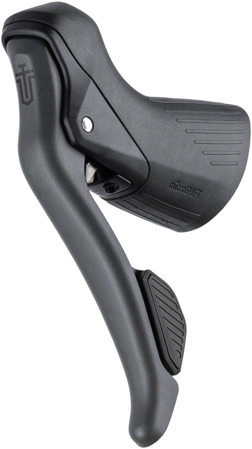 microSHIFT Sword Left Drop Bar Brake Lever Intergrated Dropper Remote - Gray - The Bike Hub